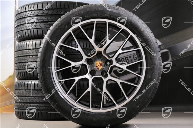 20-inch "RS Spyder Design" summer wheels set, rims 9J x 20 ET26 + 10J x 20 ET19 + NEW Michelin summer tyres 265/45 R 20 + 295/40 R 20, with TPMS