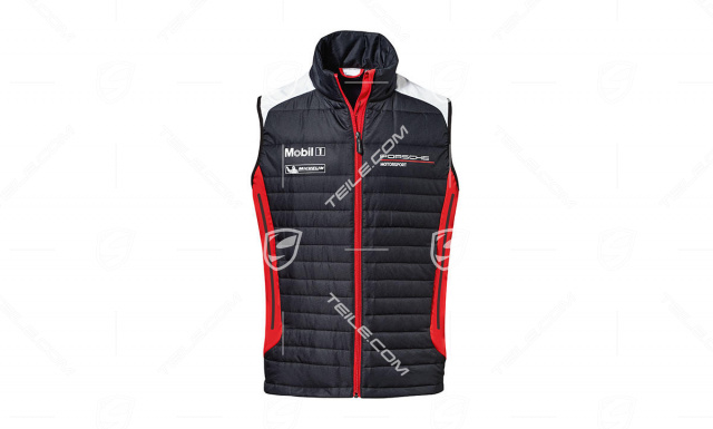 Motor Sports Collection, Padded Vest, Unisex, black/red/white, 3XL 58