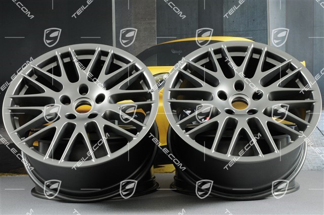 20" Felgensatz RS Spyder / GTS, 9,5J x 20 ET47, Platinum Seidenmatt