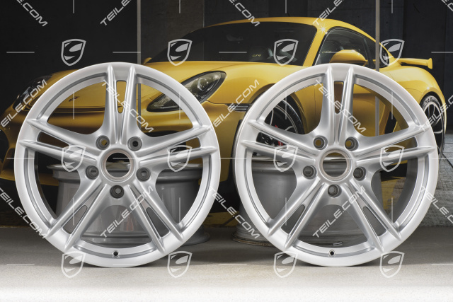 18-inch wheel rim set Boxster S II, 8J x 18 ET57 + 9J x 18 ET43