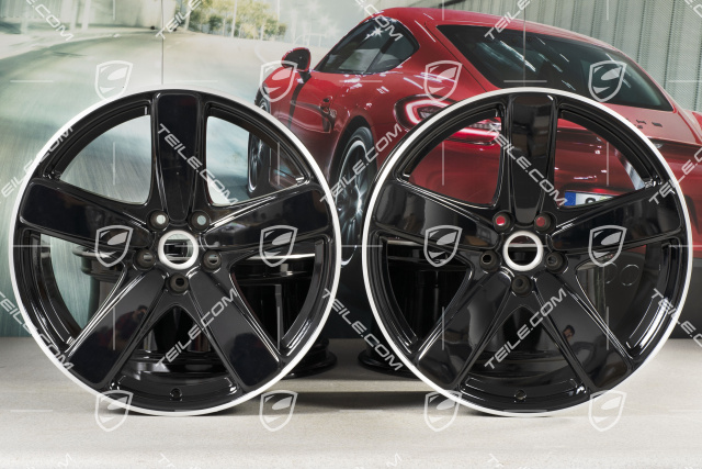 19"-inch alloy wheel Macan SportClassic, 8J x 19 ET21 + 9J x 19 ET21, black high gloss