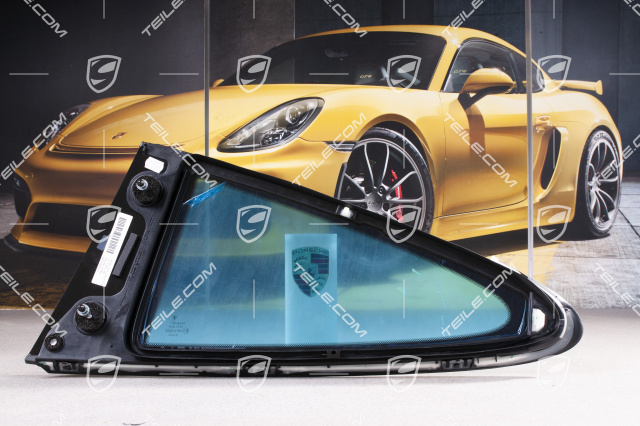 Rear Side window, polycarbonate, Rally black, GT3RS / 911R, R