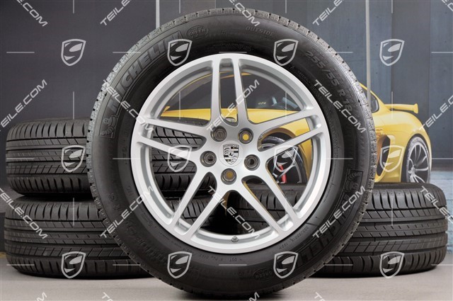 18" "Macan S" Sommerräder Satz, Felgen 8J x 18 ET21 + 9J x 18 ET21, Michelin Latitude Sport Sommerreifen 235/60 ZR 18 + 255/55 ZR 18, mit RDK-Sensoren