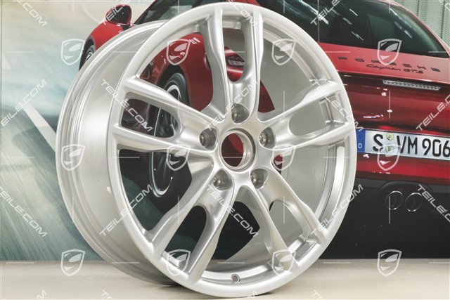 19" Felge Boxster S III, 8J x 19 ET57, Brilliantchromlack