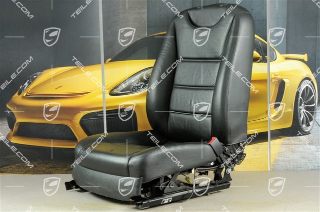 Seat, elect. adjustment, heating, Memory, Lumbar, leather, black, damage, R