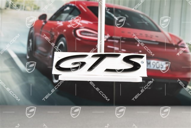 Emblemat / napis "GTS", czarny