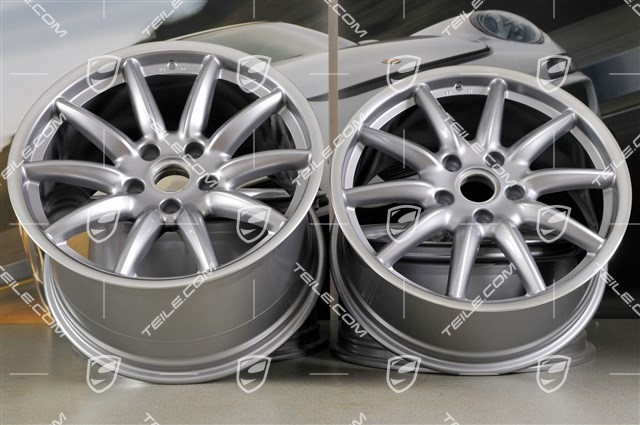  | 19-inch Carrera Sport wheel set, 8,5J x 19 ET55 + 11,5J x 19  ET50, GT Silver. / new / 911 997 / 601-01 Rim sets, Carrera 4 / 4S /  99736216256KPL