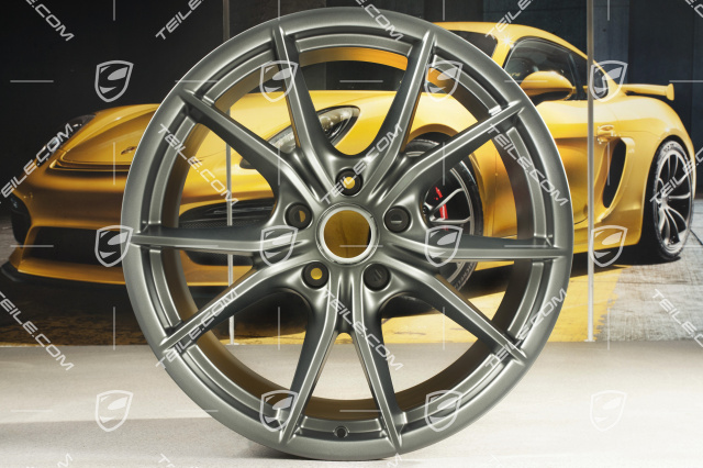 20" Felgensatz Carrera S IV, Felgen 8,5 J x 20 ET49 + 11,5 J x 20 ET56, Platinum Seidenmatt