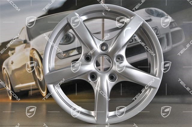 17-inch Cayman II wheel set, front 7J x 17 ET55 + rear 8,5J x 17 ET40