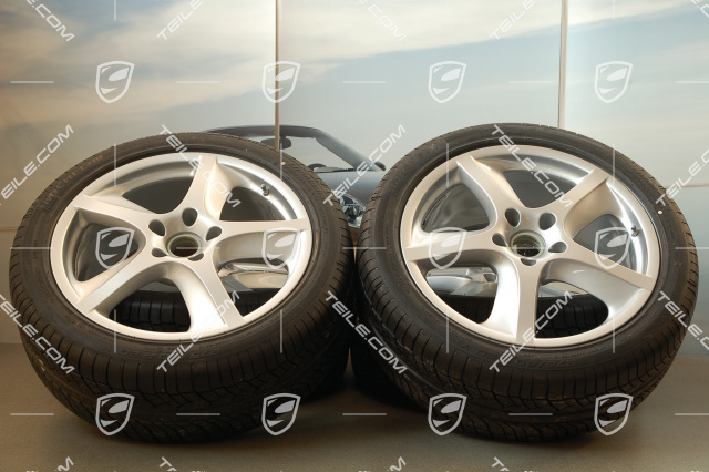 20-inch wheel set, with summer Cayenne SportTechno tyres, front 9-inch+ rear 9-inch, without TPMS