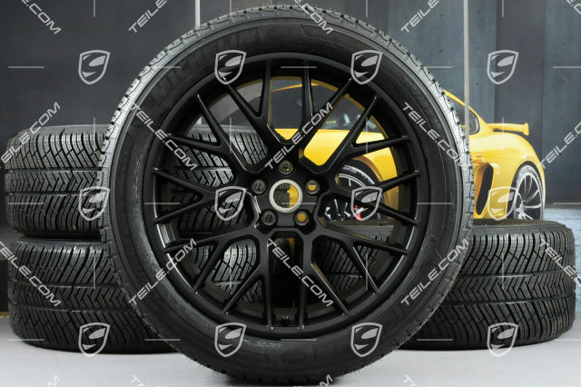 20-inch winter wheels set RS SPYDER, rims 9J x 20 ET26 + 10J x 20 ET19 + NEW Michelin Latitude Alpin 2 winter tyres 265/45 R20 + 295/40 R20, satin black, with TPMS