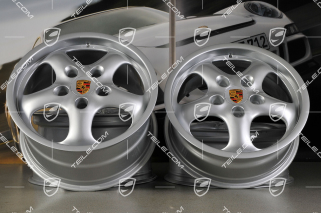 17-inch CUP II wheel set, 7J x 17 ET55 + 9J x 17 ET70