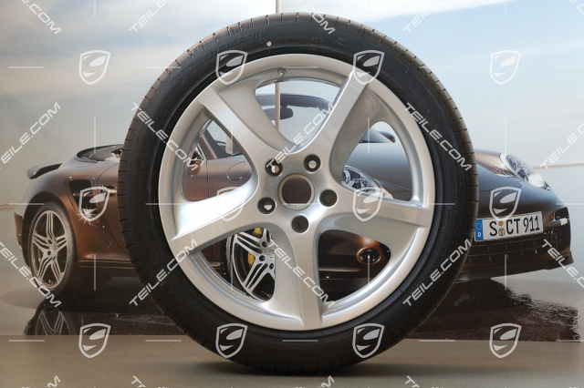 20-inch wheel set, with summer Cayenne SportTechno tyres, front 9-inch+ rear 9-inch, without TPMS