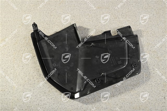 Engine compartment cover, lateral, Black, R