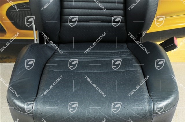 Seat, manual adjustable, leather/leatherette, Metropole blue, R