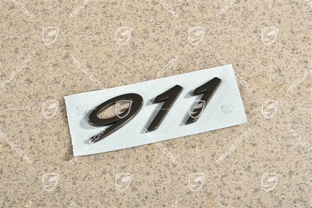 Emblemat / napis 911, Agate grey
