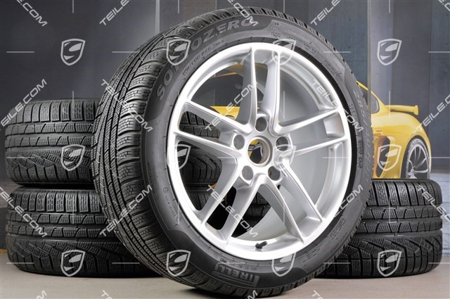 19" winter wheels set Turbo II, rims 9J x 19 ET60 + 10J x 19 ET61 + NEW Pirelli Sottozero winter tyres 255/45 R19 + 285/40 R19, with TPM