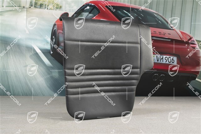Back seat lower / cushion, Coupe/Targa, leatherette, Black, R