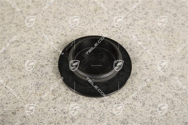 Central locking hub cap, black high gloss