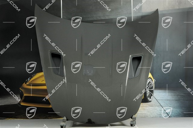 Maska przednia / pokrywa bagażnika, carbon, lakierowana lakierem bezbarwnym, zestaw z wlotami powietrza, GT2RS