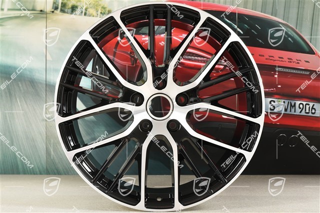 21-inch Panamera Exclusive Design Sport wheel rim, 10,5J x 21 ET71, black high gloss