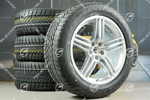 19-inch "Macan Design" winter wheels set, rims 8J x 19 ET21 + 9J x 19 ET21 + NEW Dunlop winter tyres 235/55 R19 + 255/50 R19 (0 km), with TPMS