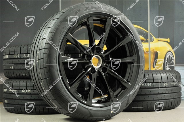 19-inch Boxster S summer wheel set, rims 8J x 19 ET57 + 10J x 19 ET45, Pirelli P Zero summer tyres 235/40 R19 + 265/40 R19