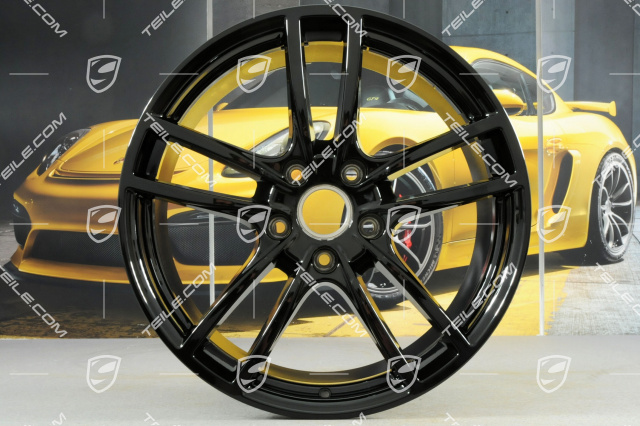 20-inch wheel rim, Cayenne Sport, 10,5J x 20 ET64, black high gloss