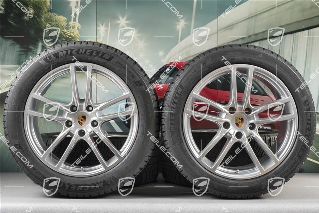 20-inch Cayenne COUPE Sport winter wheel set, rims 9J x 20 ET50 + 10,5J x 20 ET55 + Michelin winter tyres 275/45 R20 + 305/40 R20, with TPMS