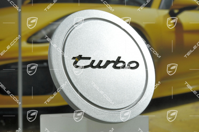 Hub cap, Turbo, silver metallic