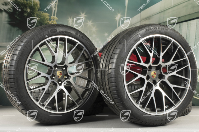 21" RS Spyder Design Sommerräder, Felgen 9,5J x 21 ET27 + 10J x 21 ET19 + Michelin Sommerreifen 265/40 R21 + 295/35 R21, mit RDK-Sensoren