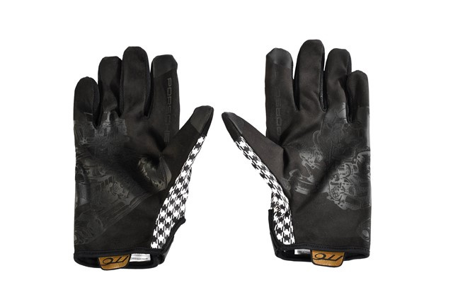 Porsche Classic Assembly gloves, Pepita / houndstooth, black, size 9