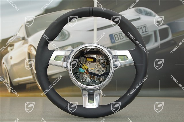 Sports steering wheel, Sport Design (Facelift), manual transmission, leather black