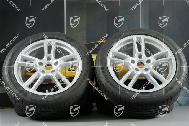 19-inch summer wheels set "Panamera", rims 9J x 19 ET64 + 10,5 J x 19 ET62 + Goodyear Eagle summer tyres 265/45 R19 + 295/40 R19