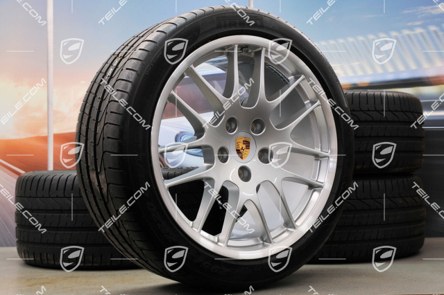 20" Koła letnie komplet RS Spyder, felgi przednie 9,5J x 20 ET65 + tylne 11J x 20 ET68 + opony letnie Pirelli PZero 255/40 ZR20 + 295/35 ZR20, z czujn