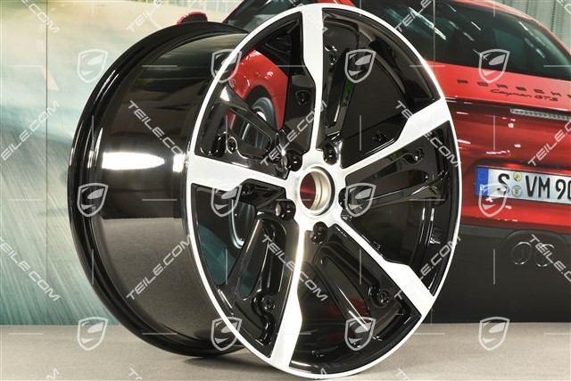 21-inch wheel rim Taycan Exclusive Design, 11,5J x 21 ET66, Carbon version (carbon aeroblades not included), rear, R