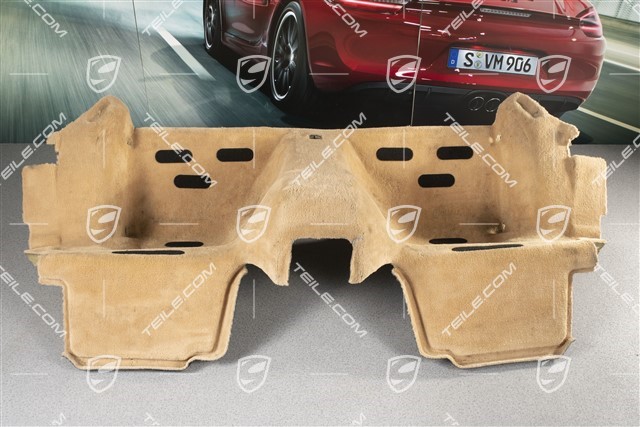 Seat well carpet, rear, Sand beige, Convertible