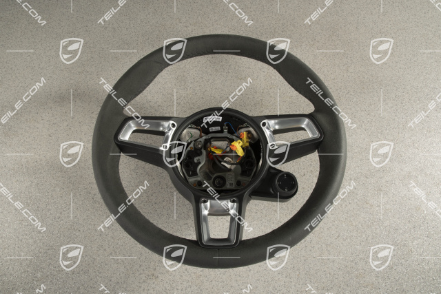 GT steering wheel, Alcantara, Black / Sport Chrono Package Plus