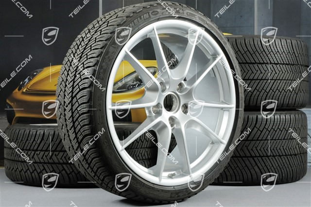 20-inch Carrera S (III) winter wheel set, 8,5J x 20 ET51 + 11J x 20 ET70, Michelin winter tyres 245/35 ZR20 + 295/30 ZR20, TPMS