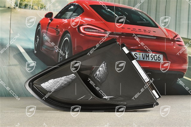 GT4RS Weissach Paket, Abdeckung Seitenfenster Lufteinlass, carbon glanzend, R