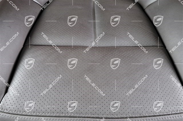 Seats, brown leather, with Porsche crest, el. adjustable, set (L+R)