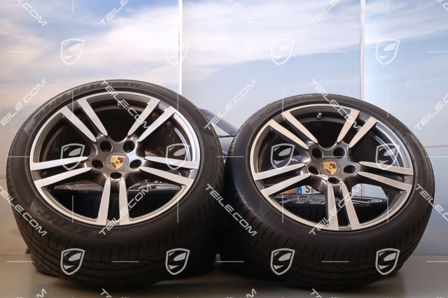 20-inch Summer wheel set Turbo II, wheels 9,5 J x 20 ET 65 + 11 J x 20 ET 68 + tyres 255/40 ZR 20+295/35 ZR 20, TPMS, 250 km