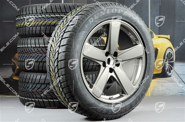 19-inch "Sport Classic" winter wheels set, rims 8J x 19 ET21 + 9J x 19 ET21, Dunlop winter tyres 235/55 R19 + 255/50 R19, platinum, with TPMS