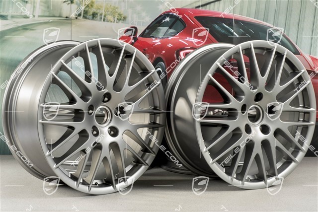 20-inch RS Spyder wheel set, 9J x 20 ET57, Platinum satin-mat