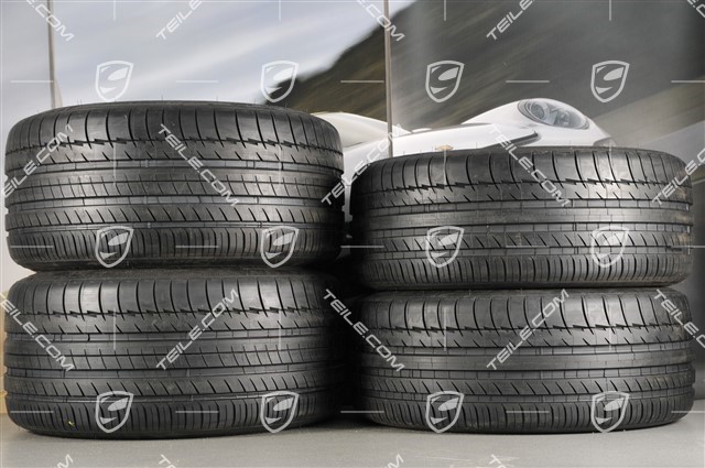 20-inch Panamera Sport summer wheel set, 2 x 9,5J x 20 ET 65 + 2 x 11,5 J x 20 ET 63, Michelin summer tyres 255/40 ZR20 + 295/35 ZR20 with TPM