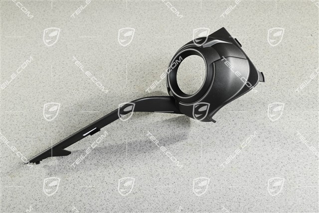 Turbo, Disc / cover for front bumper retaining frame, ACC with InnoDrive, Matt black, L