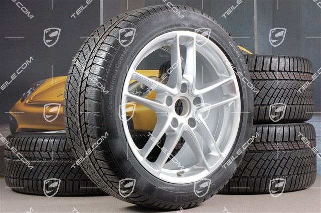 19-inch TURBO II winter wheel set, wheels 9J x 19 ET60 + 10J x 19 ET61 + NEW Continental winter tyres 255/45 R19+285/40 R19, with TPMS