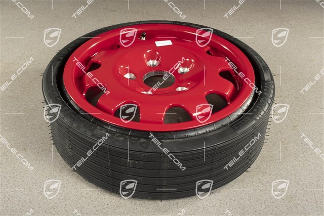 Spare wheel with collapsible tyre