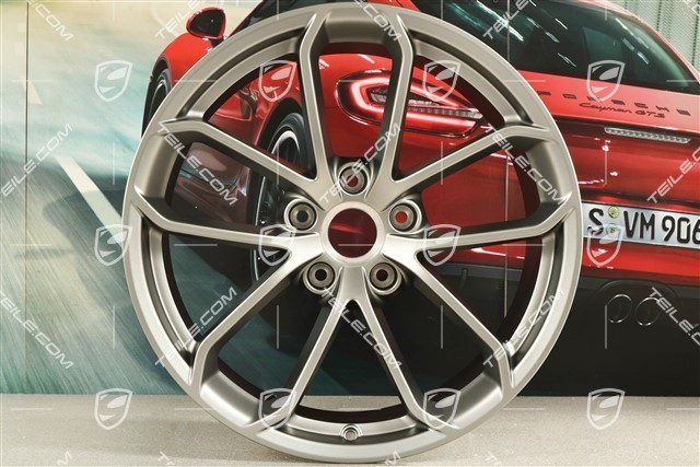 20-inch GT4 wheel rim, 11J x 20 ET50, Platinum satin-matt