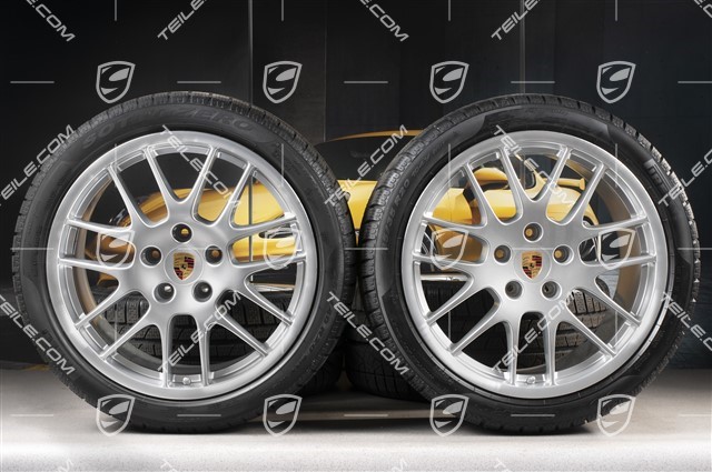 20" Komplet kół zimowych RS Spyder, felgi 9,5J x 20 ET65 + 10,5J x 20 ET65 + opony zimowe Pirelli 255/40 R20 + 285/35 R20, z czujnikami ciśnienia